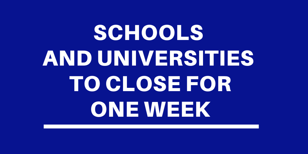 DrKeithRowley's tweet photo. Effective tomorrow all places of learning inclusive of schools and universities will remain closed for one week, in the first instance, in order to slow the potential spread of COVID-19. https://t.co/34lZboJuZZ