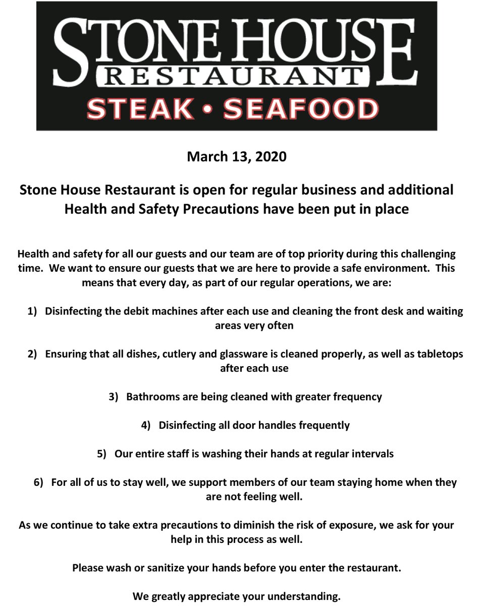 Stone House Dining tweet media