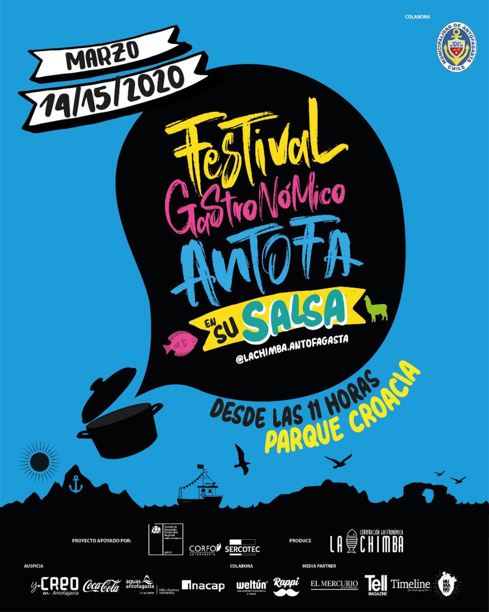 tastyrollsafta's tweet photo. Este sábado y domingo nos vemos en la fiesta gastronómica "Antofa en su salsa" en el parque Croacia #Antofagasta https://t.co/M2XOSiNV5m
