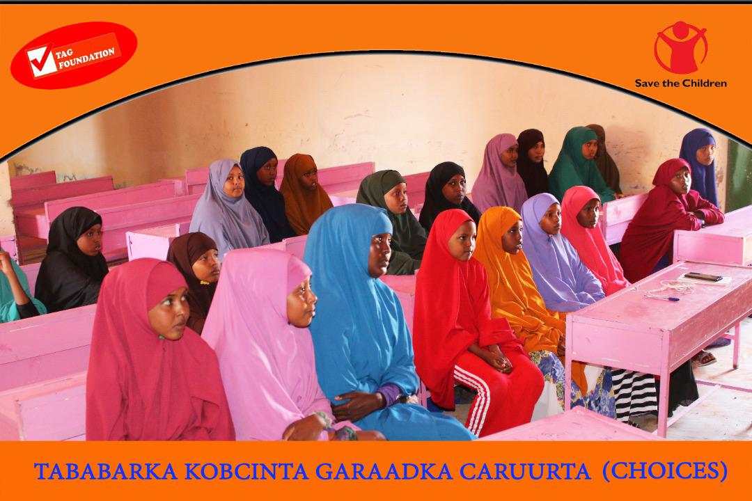 TAGFoundation2's tweet photo. Waxan maanta kuqabanay schoolka Axmad guray primary school ee magaalo madaxda Gobolka mudug  Tababarkii kusabsanaa kor uqaadida garaadka caruur(choices) 
Tababarkas soconaya mudo 10 isbuuc ah 
Sidoo kale deganada uu kasocdo waxa kamida cagaaran, salaama  Halaboqad

#TAGFOUNDATION https://t.co/jQCzO1IWts