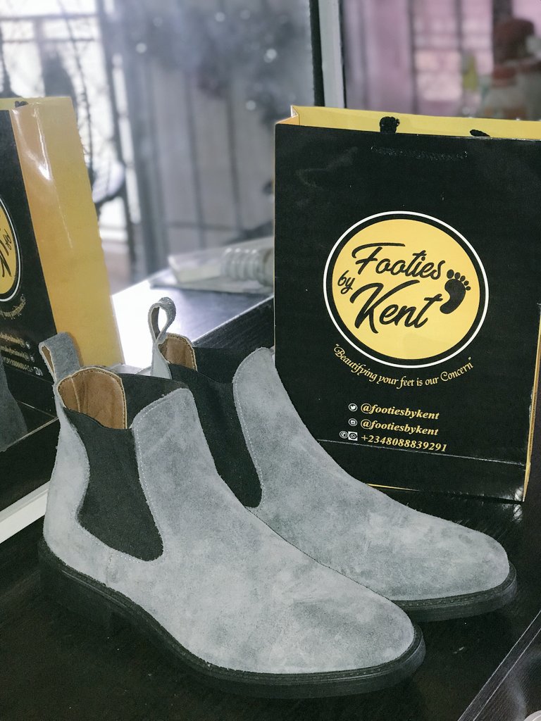 FootiesbyKent's tweet photo. Ooooin! We're doing well
See as our client fresh like today's bread 😍😍😍
Be like him, join the Pepper Dem Geng by ordering any of our dope kicks.
This Chelsea boot goes for N17,000
Fantabulous 🥰

DM now to order https://t.co/5YRcIXm5GN