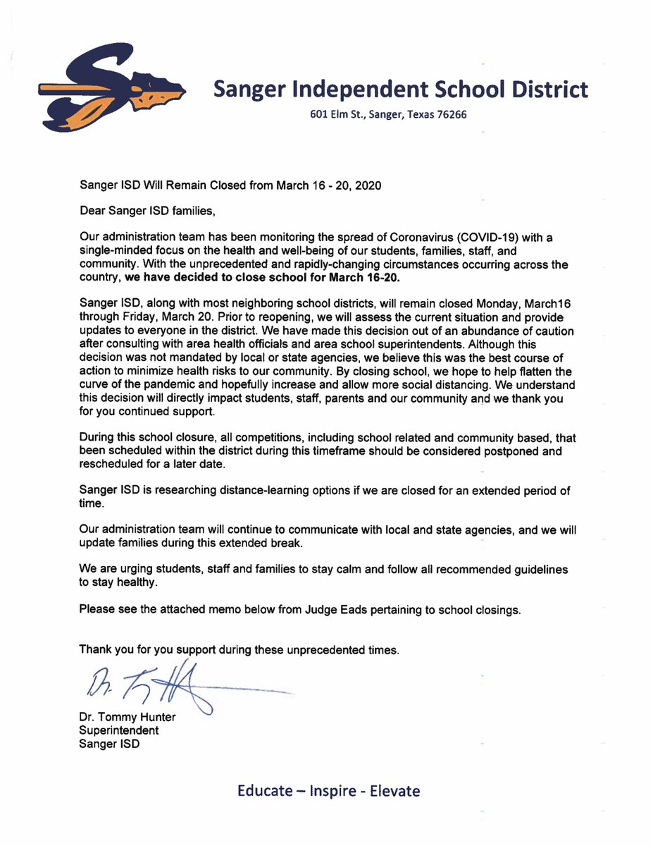 Sanger ISD tweet media