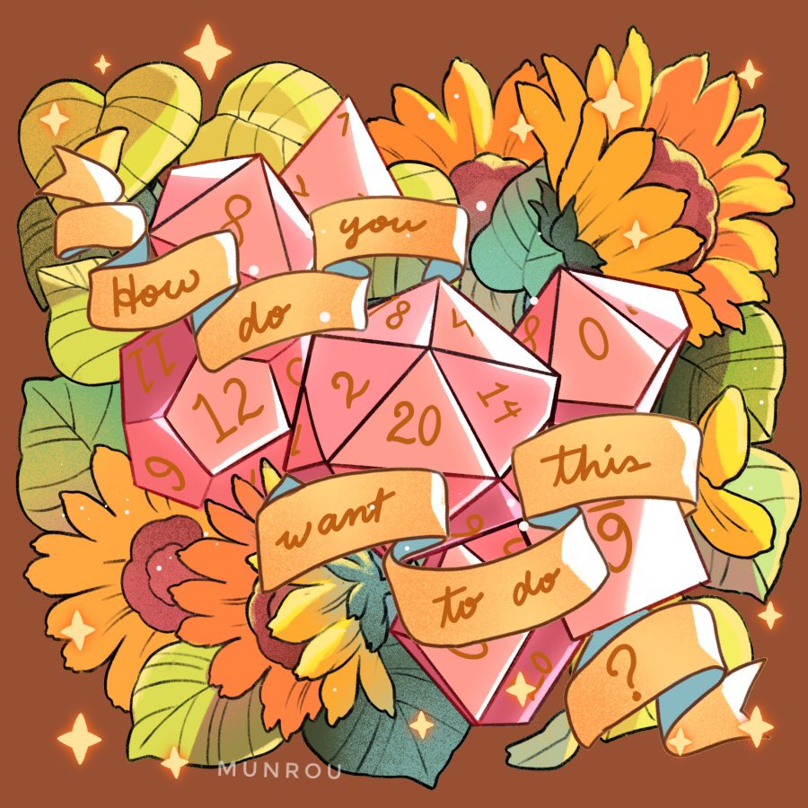 munrou_'s tweet image. 🌿 How do you want to do this? 🌿⠀

My favorite DnD themed piece I made a pink and teal version for prints and a sticker version is also available in my shop.

🌿shop.munrou.com

 #ECCC2020 #ECCCOnline