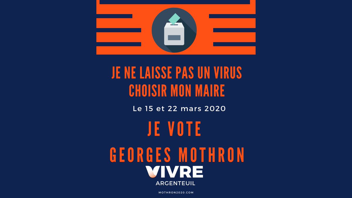 Mothron2026's tweet photo. DIMANCHE : VOTEZ GEORGES MOTHRON 
#MothronUneVision #VivreArgenteuil #JeVoteMothron https://t.co/WyaA7mH347