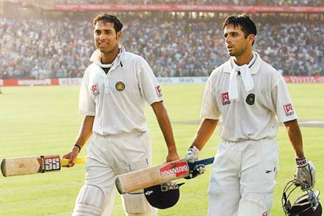 Rahul Dravid and VVS Laxman at Eden Gardens during the Test match against Australia in 2001. (Credits: Twitter)