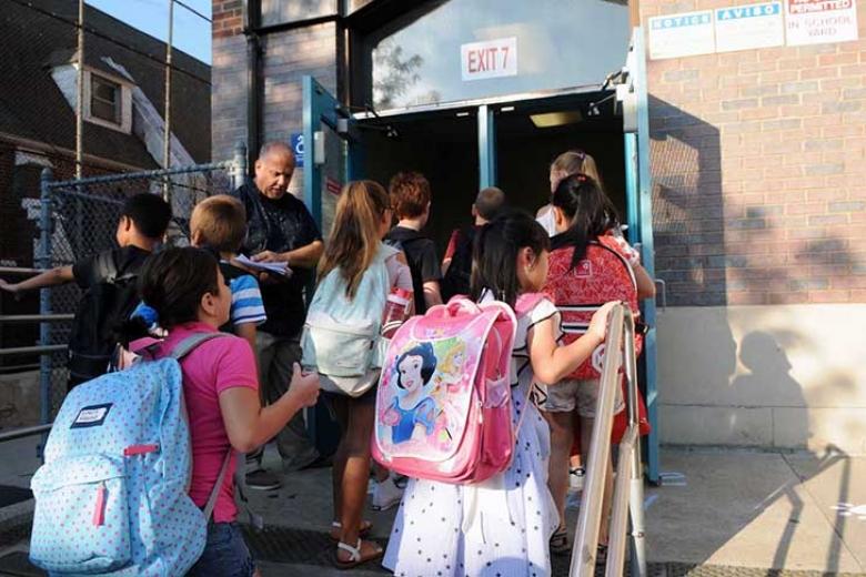 UFT's tweet image. Mulgrew: We must do all we can to help ensure that our students can continue to learn. But we have reached the point where continuing to keep our classrooms open poses a greater lasting threat than the disruption that will result from school closings. bddy.me/2TNPkI1