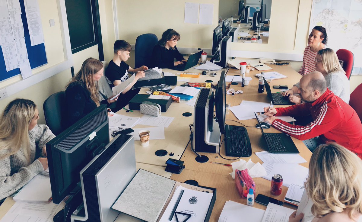 Another fantastic day working hard on a case review for our Innocence Project - led by <a href="/leahbethanreed/">Leah - no longer using this account</a> brilliant work team!! Special shout out to Grace! What a team! #teamwork #together #USWCriminology 🔍 Absolutely super proud of you all.