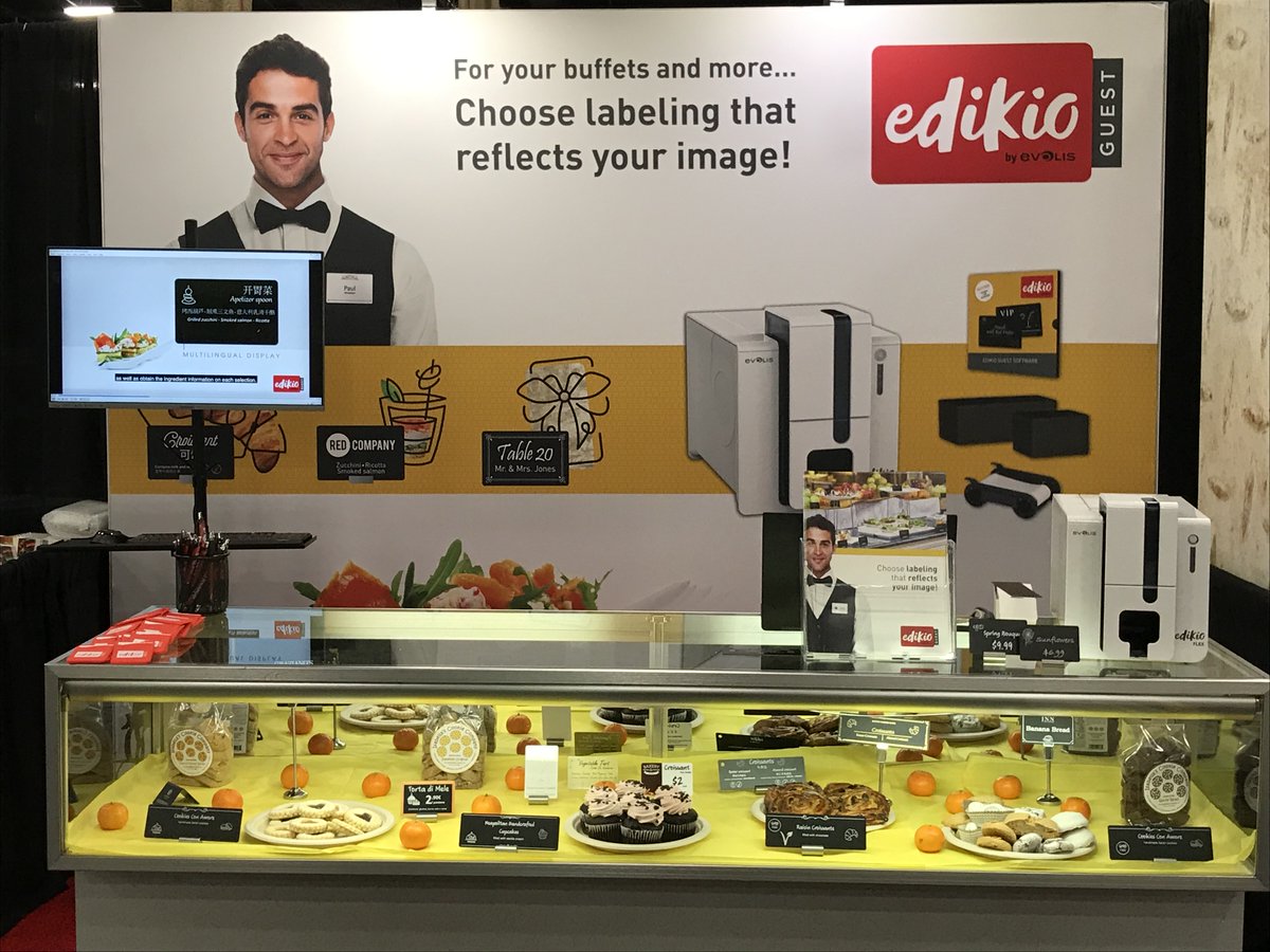 JonPalmisano's tweet image. Thanks to all who joined us at #Catersource2020 to see @EdikiobyEvolis in action - even if you missed out, register to join us for an online demo on April 3  (attendee.gotowebinar.com/rt/87810081275…) Bring beauty &amp;amp; innovation back to your #buffet!  #caterering @evolisprinters @Catersource_llc