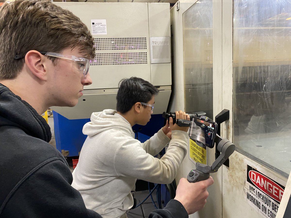 phspiratetv's tweet photo. Pattonville HS Video Production and PLTW students teamed up to compete in @MissouriChamber’s #ShowMeManufacturing Video Contest!  Check out their entry and make sure to vote at https://t.co/6zSGO4VeEM Thanks  @NationalCartCo for partnering with us for this project! https://t.co/N20Yz8znuu
