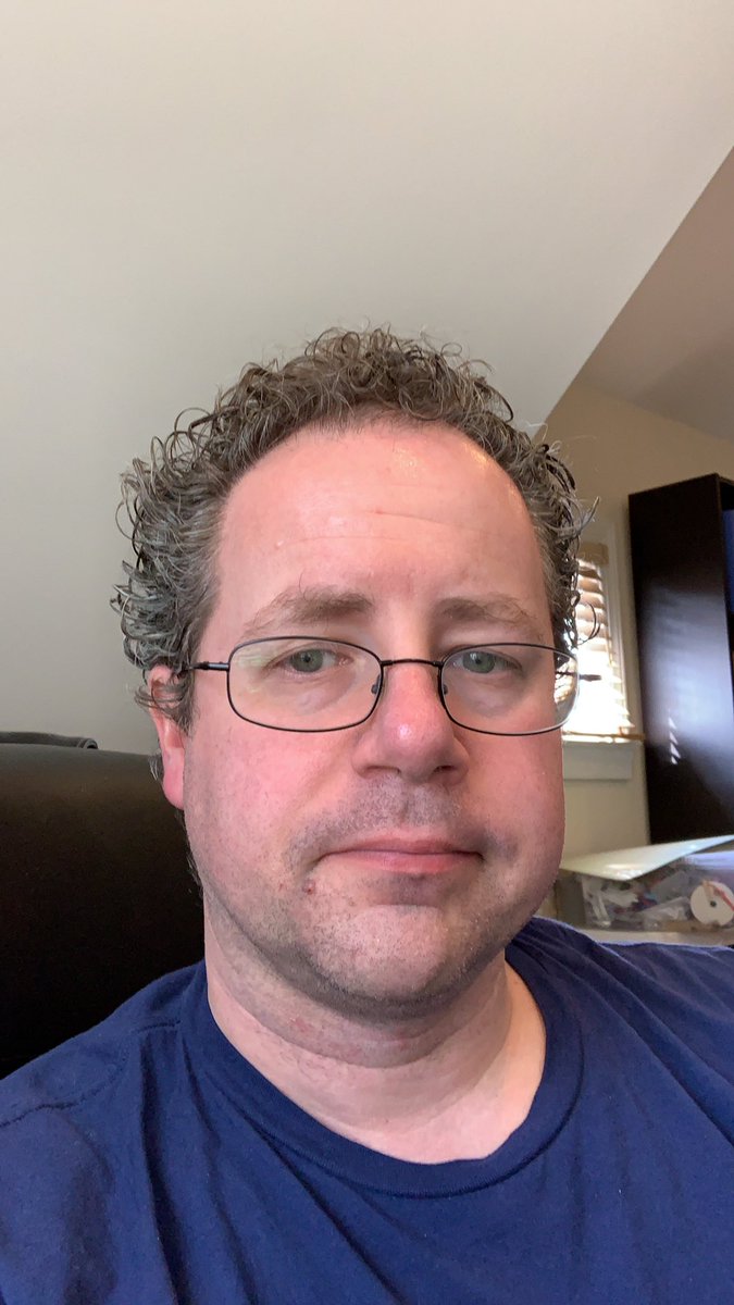 Working from home. Shaven in case I need to go into the hospital and wear an N95. Don’t ask me how I did it without touching my face. #ILookLikeAPathologist