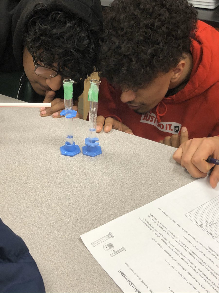 JBradshaw01's tweet photo. Mere minutes before an unexpectedly long break and grade 12s are still hard at work investigating the properties of a chemical system at equilibrium #InMyOntEdClass #OntEd. https://t.co/ZnxrJuqjXx