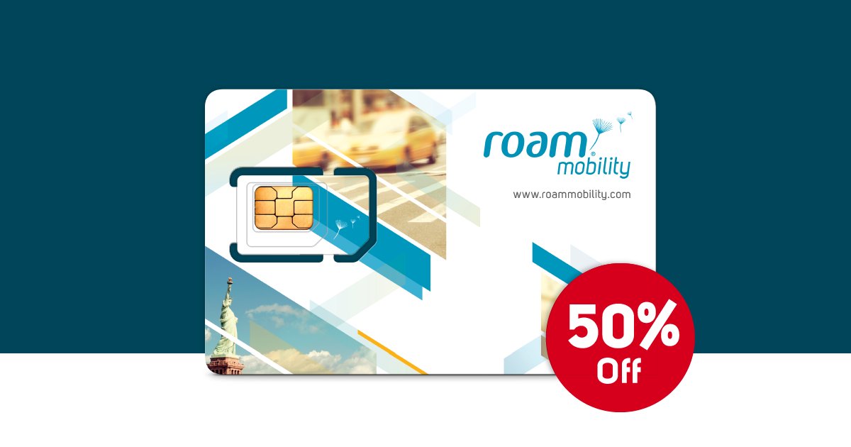 Save 50% on our USA SIM cards for a limited time! Shop now: bit.ly/2w4sdPR