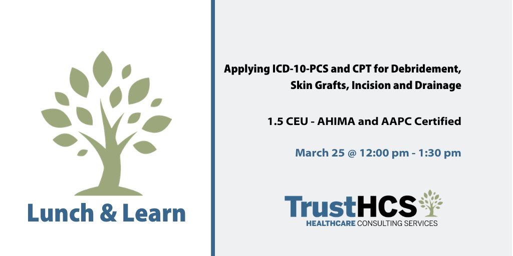 TrustHCS on Twitter "AHIMA and AAPC Certified Lunch and Learn