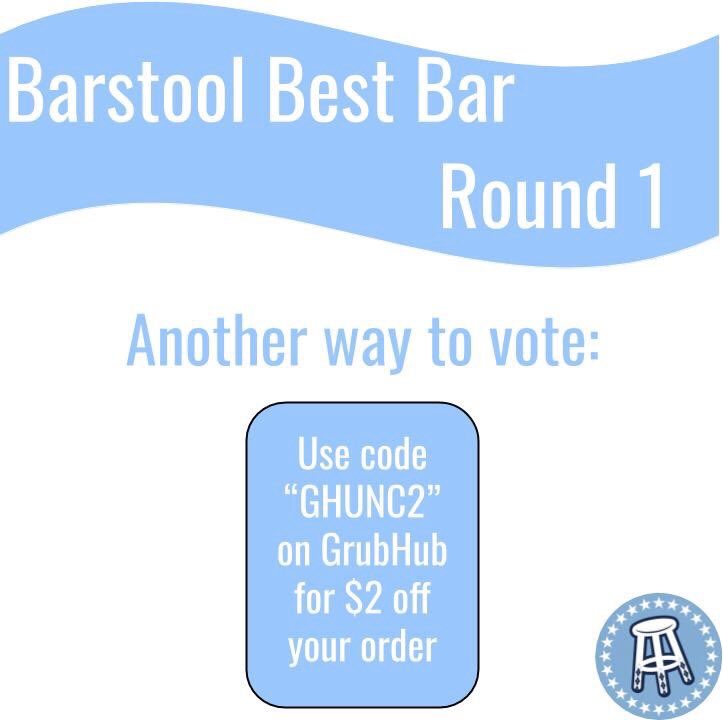 UNC Barstool on Twitter "24 HOURS REMAINING!! Vote for Hes_Not_Here