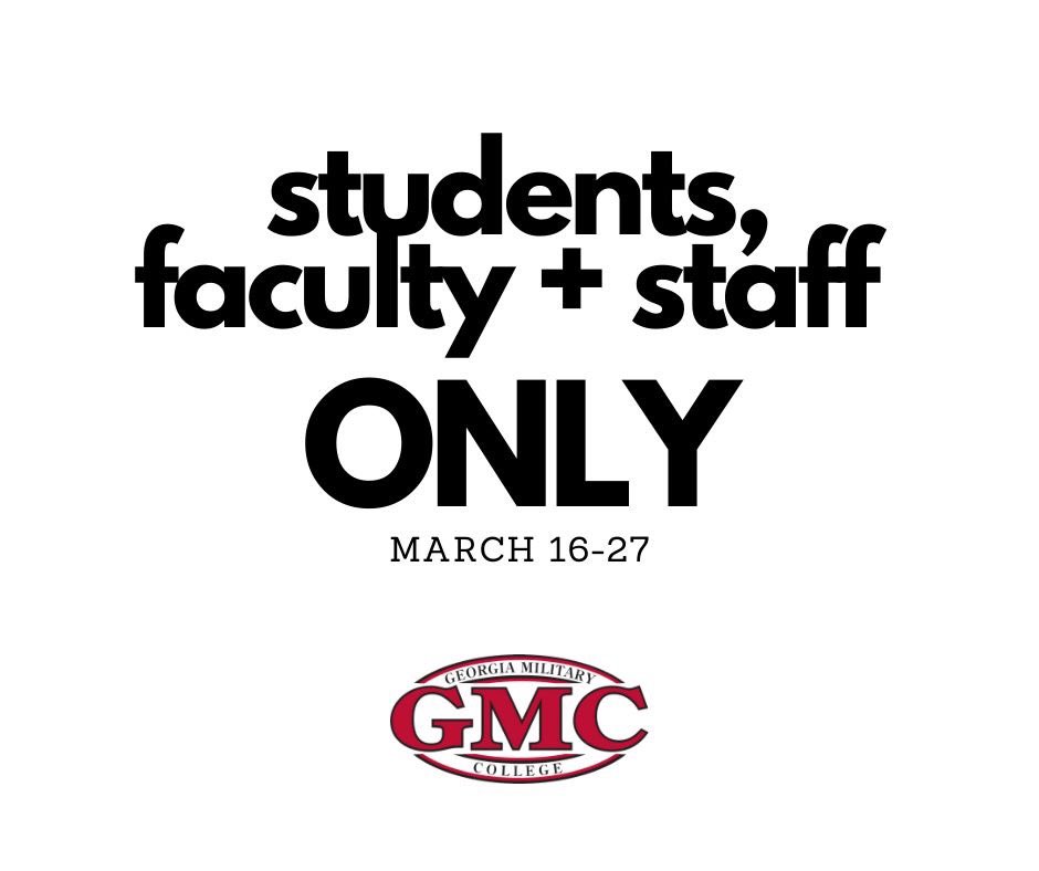 In the best interest of the health and safety of our GMC family, we will restrict access to our campuses effective March 16-27. If you have business to conduct with the GMC Foundation or the Alumni Office, please call first. gmc.edu/current-studen…
