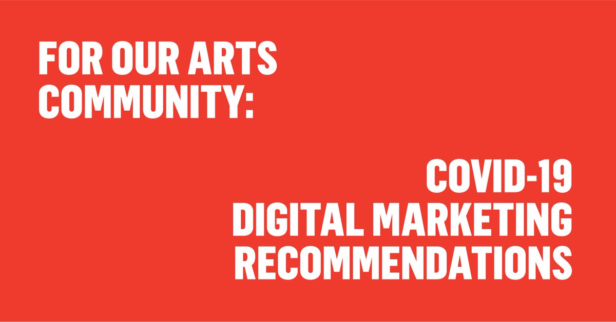 CapacityInt's tweet photo. We've compiled our digital marketing suggestions for arts organizations in response to COVID-19. Thinking of our arts community during this hectic time. https://t.co/UJRYr3B0H4 #artsmarketing https://t.co/gRgTxWOUvz