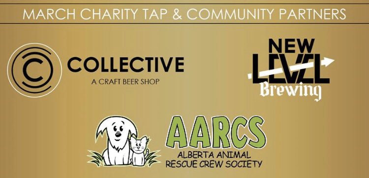 whatthemutt_'s tweet photo. Make sure to check out AARCS Charity Tap for March, by Collective a craft beer shop going on till March 31st! 🍻 

For more information, check out https://t.co/u51jMTRkQS or visit their facebook account! 🐶

#aarcs #makeadifference #donate #yyc https://t.co/ZGNDQy1OlU