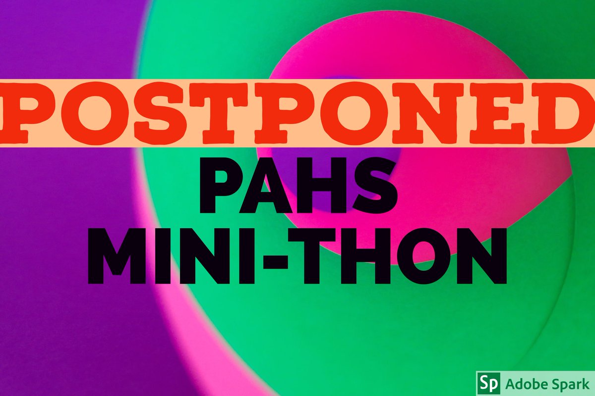 MiniPahs's tweet image. We are saddened to announce our Thon event will be postponed until further notice. Although this is a negative situation, we can turn it into a positive by continuing to fundraising via Donor Drive. The link is in our bio. Please continue to donate during this time. #ftk