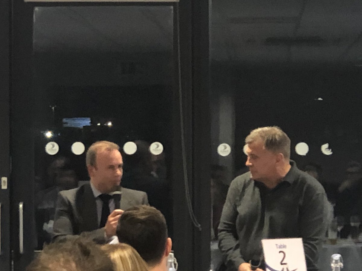 Great to also have new <a href="/EnglandRL/">England Rugby League</a> #coach with us &amp; hear about his new appointment and plans for @RLWC2021 #club13 <a href="/SalfordDevils/">Salford Red Devils 👹</a>