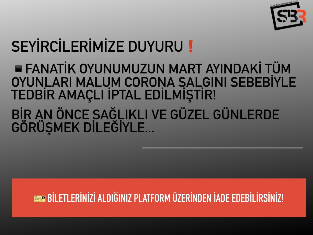 Duyuru! #Fanatik #SBR