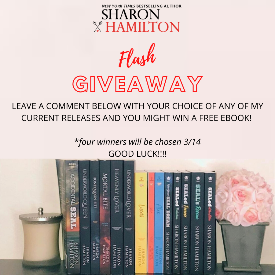 sharonlhamilton's tweet photo. ❣️❣️ FLASH GIVEAWAY ❣️❣️

LEAVE A COMMENT BELOW WITH YOUR CHOICE OF ANY OF MY CURRENT RELEASES AND YOU MIGHT WIN A FREE EBOOK!

*winners will be chosen 3/14

#romancebooks #militaryfiction #fiction #romanticfiction #romanticsuspense #kindle #sharonhamiltonbooks #suspense https://t.co/skaonz0TaO