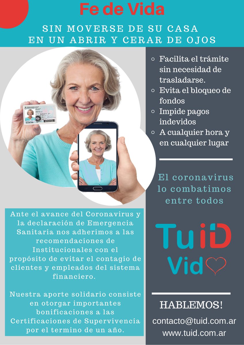 AutenticarTuid's tweet photo. Ante el avance del #Coronavirus y declaración de #EmergenciaSanitaria nos adherimos a las recomendaciones de las entidades agrupadas en las Asociaciones que nuclean a los #Bancos con el propósito de evitar el contagio de clientes y empleados del sistema financiero.
#jubilados https://t.co/ZtcKoB0vMc