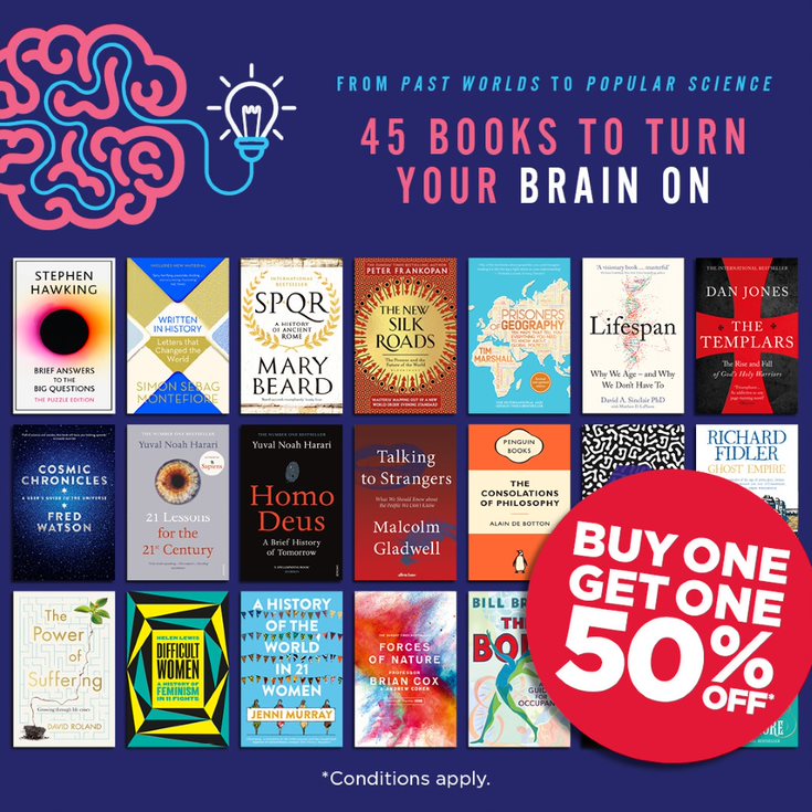 DymocksLC's tweet image. Buy one and get one 50% off some bestselling non-fiction titles... uh yes please!