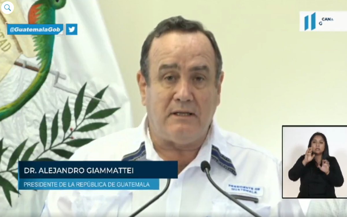 Presidente de #Guatemala informó que la persona infectada con #Coronavirus en ese país, procedía de un vuelo que salió de Madrid e hizo escala por #Bogota y #ElSalvador antes de llegar a su destino. Se trata de un hombre de 27 años que ya está en cuarentena.