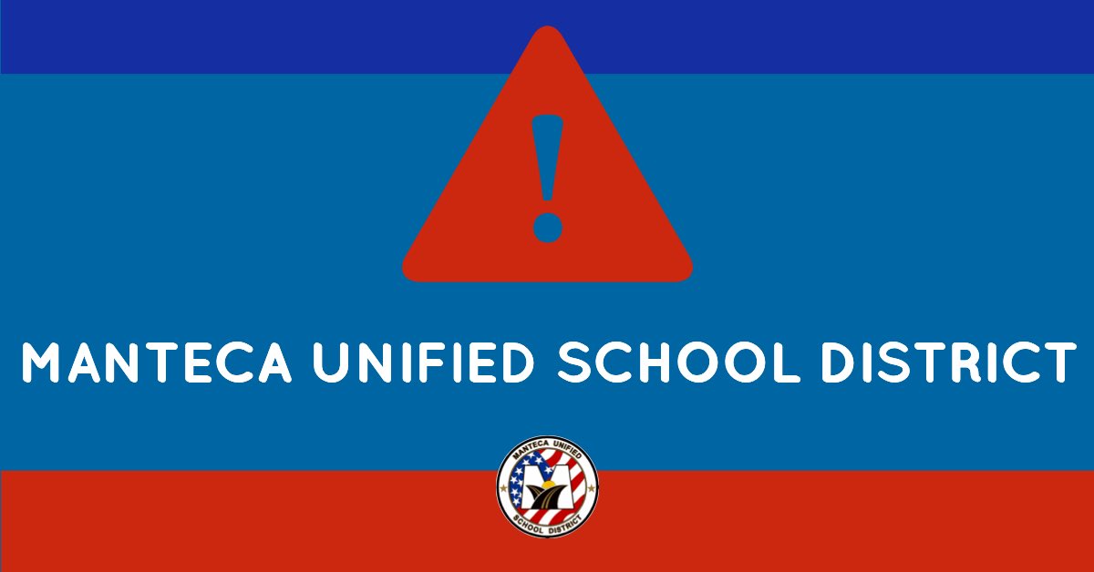 ⚠️ After careful consideration &amp; consultation with the San Joaquin Public Health Officer &amp; San Joaquin Superintendent of Schools, MUSD made the decision to dismiss school beginning Monday, March 23rd, following spring break. 👀 full notification here: mantecausd.net/coronavirus