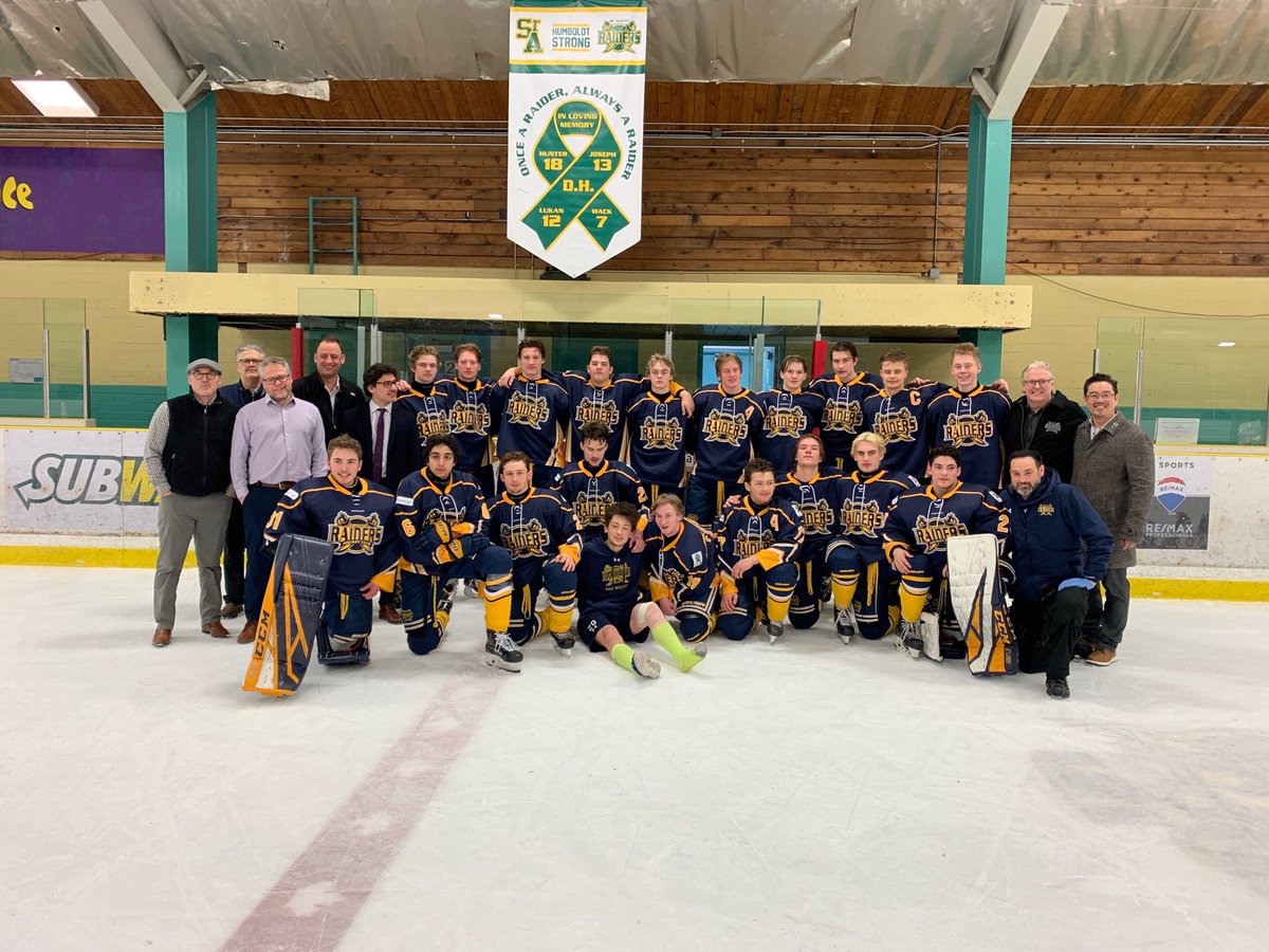 Coaching this group has been a true pleasure. Going to the rink each day was a treat. This group not only competed hard and performed with a 34-3-5 combined regular season, playoff and Macs record but they also found the time to do 160 plus hours of community service #raiderpride