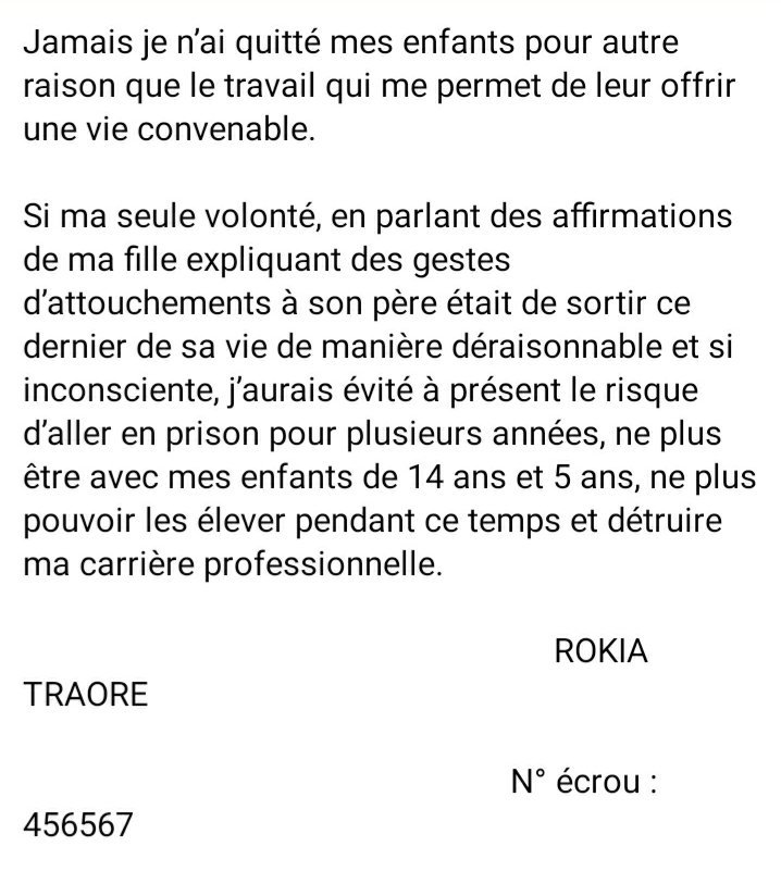 marikohassaneII's tweet photo. Voici la version de @rokiatraore sur ce qui se passe.
#FreeRokia https://t.co/Ymbf0qOKbv