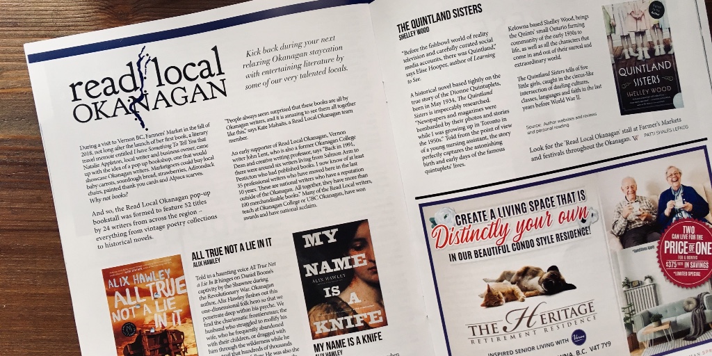 readokanagan's tweet photo. 📖 Thank you @OKWmagazine for the coverage! 

#readlocalokanagan #supportlocal #OkanaganWriters #OkanaganWomenMagazine #sharethelove #fortheloveofbooks https://t.co/zyBzQGSfUf