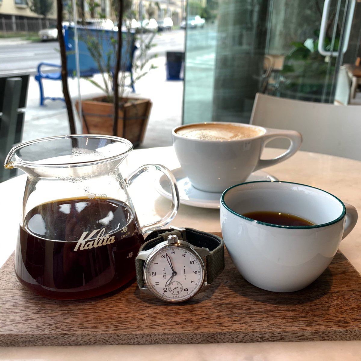 Rainy day brew. #weisswatchco #watches #coffee #losangeles #smallbusiness #shopsmall
