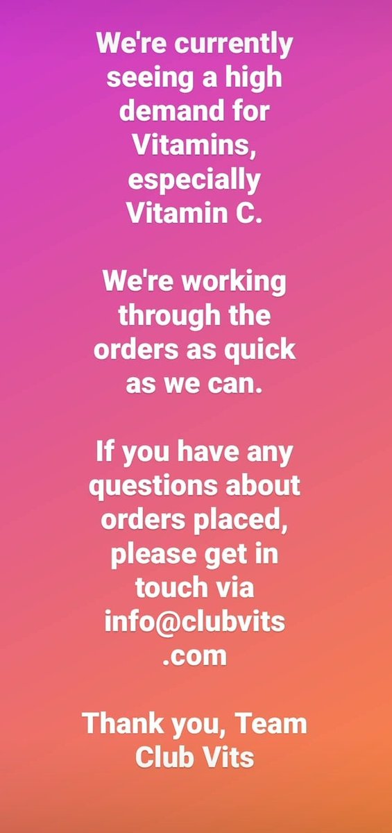 ClubVits's tweet photo. An important update for our customers. https://t.co/TKz3fzDpUx