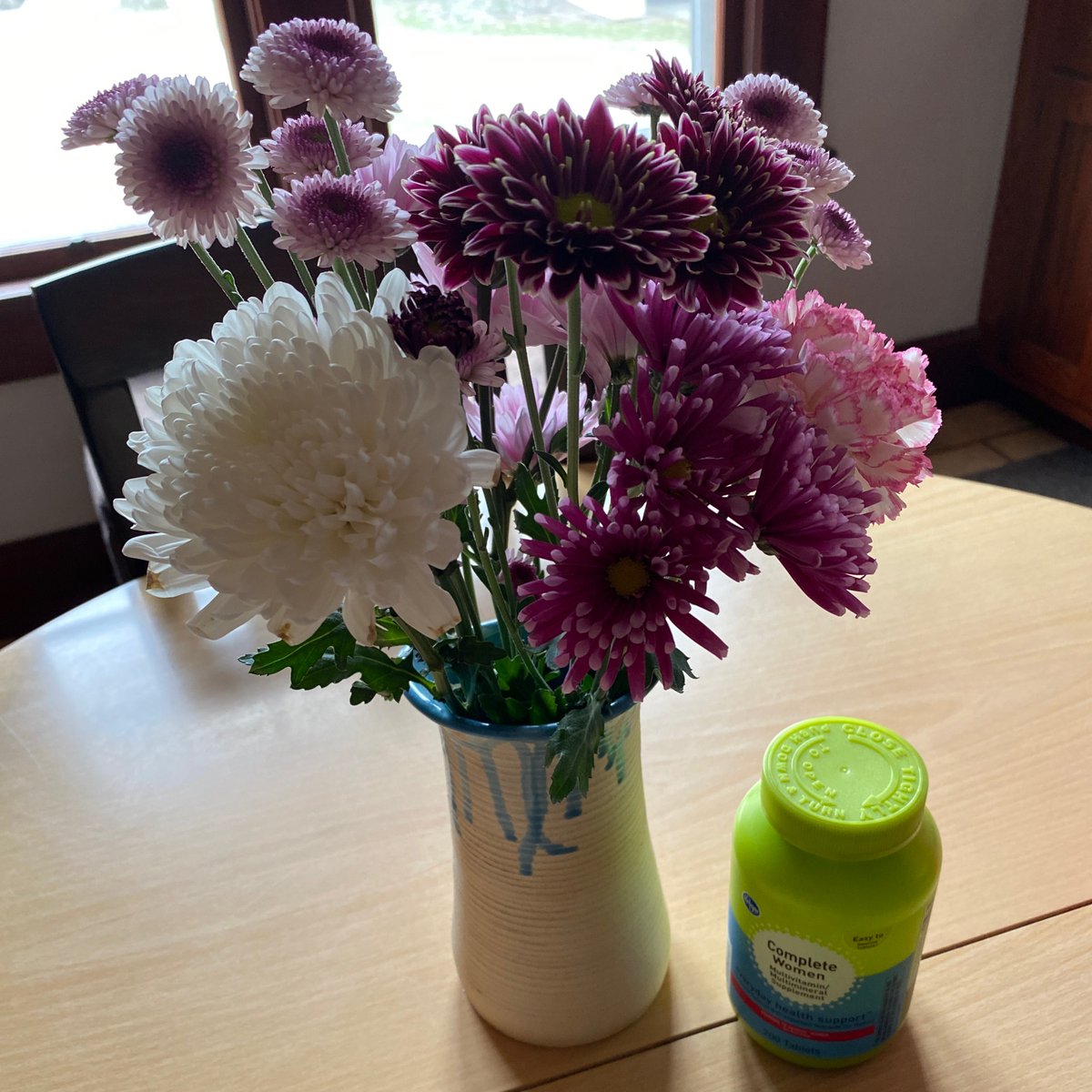 DebTomaro's tweet photo. Day 2. Next to my giant bottle of vitamins I’m trying to remember to take (for context). https://t.co/1bE60wRSsx