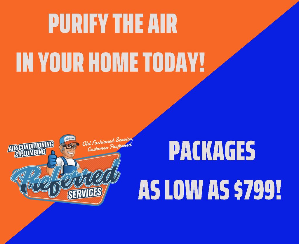 prefservices1's tweet photo. More than ever before our customers are asking what they can do to help keep their indoor air quality as healthy as possible.

1. DUCT CLEANING
2. INSTALL PREFERRED UV AIR PURIFICATION SYSTEM
3. UPGRADED AIR FILTRATION SYSTEMS
4. SEAL UP YOIR AIR DUCTS

(760) 863-0832 https://t.co/7IVW2t9eY6