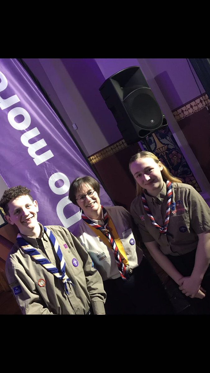 Kayleighv2002's tweet photo. Having a lovely evening hosting our VIPs at or annual district scout awards evening. Here is me and Taylor with the lovely @KesterSharpe @GYCScouts https://t.co/7z91GgN0dq