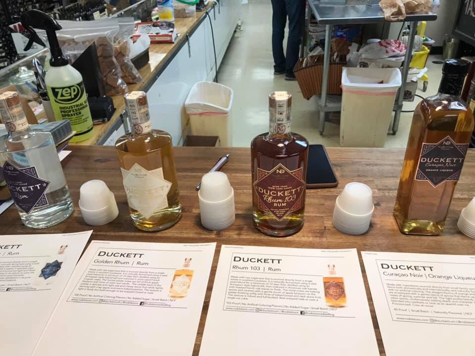 VintegrityWine's tweet photo. Duckett Rum tasting at The Wine and Cheese Place (Chesterfield) until 6pm! 

#vintegrity #Duckettrum #rum 

@TWCPWine https://t.co/9sVz52kXP0