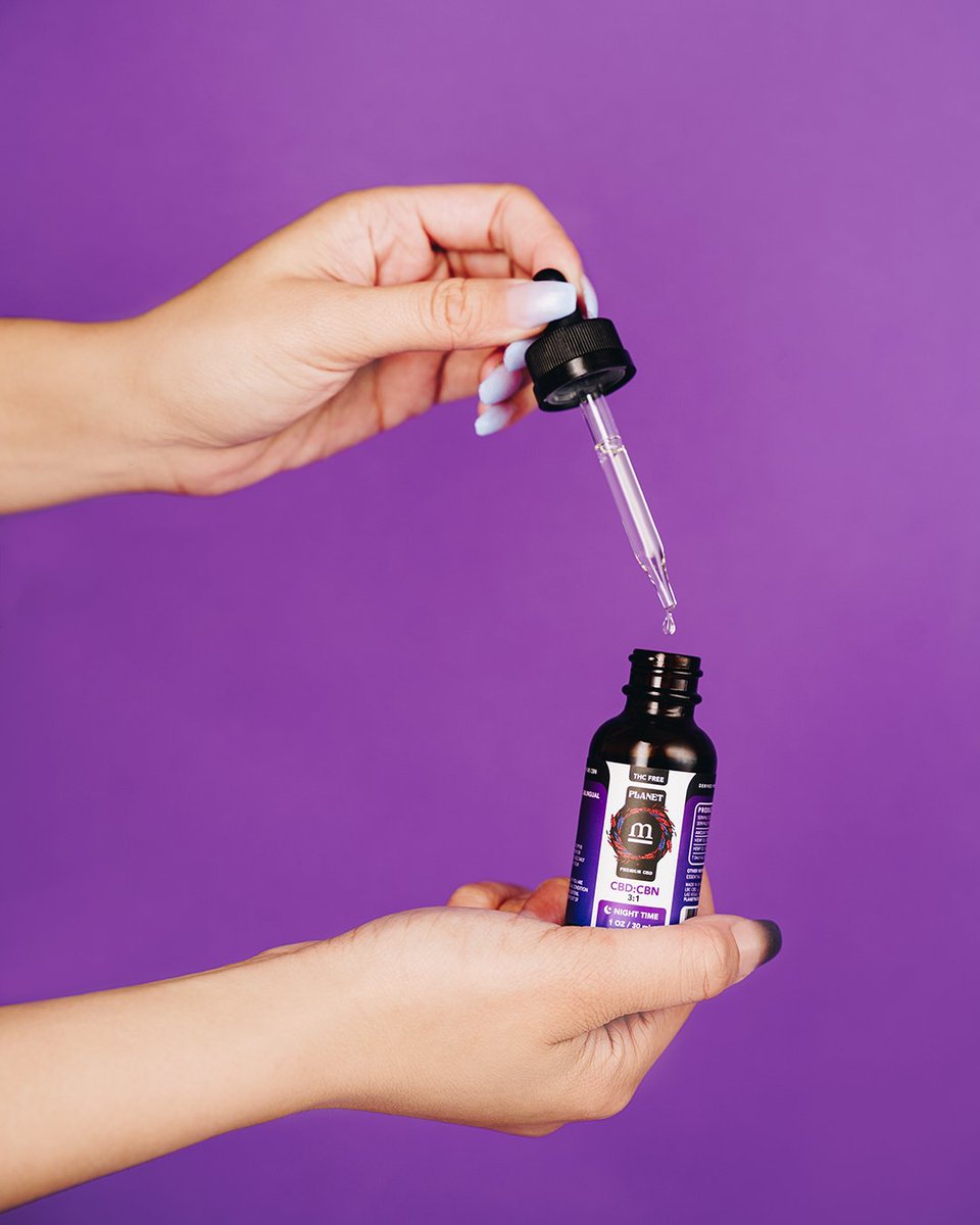 PlanetMCBD's tweet photo. Our bedtime story for you: 

Once upon a time, Planet M created a Night-Time 3:1 CBD:CBN Tincture. It was created with hemp from organic-certified farms and finished off with hints of lavender.

That's our story and it's time for you to start yours with Planet M CBD!

#planetmcbd https://t.co/j5WjeYu2rR