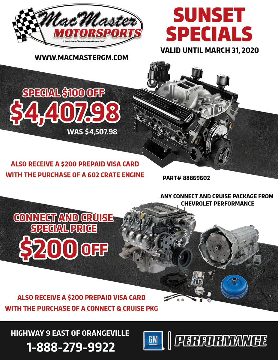 Check out our specials for Motorama 2020, happening now at the International Centre!