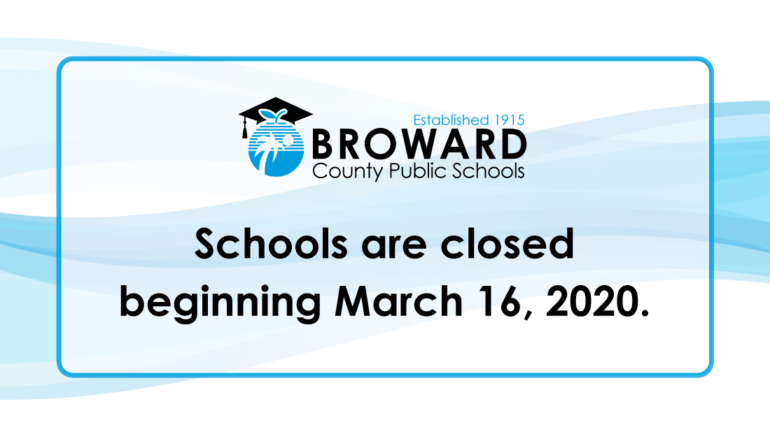Supt @RobertwRuncie announced today that District schools will temporarily close effective Monday, March 16, in response to the threat of the coronavirus. The health and well-being or our students, staff and community remains our primary focus. Visit browardschools.com/coronavirus.