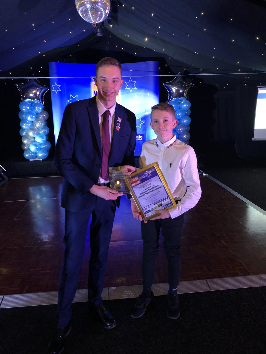 Harry Suter from Faversham Strike Force is the winner for the Supporting Young People Award! #congratulations & well done to all runners up! #VSA20