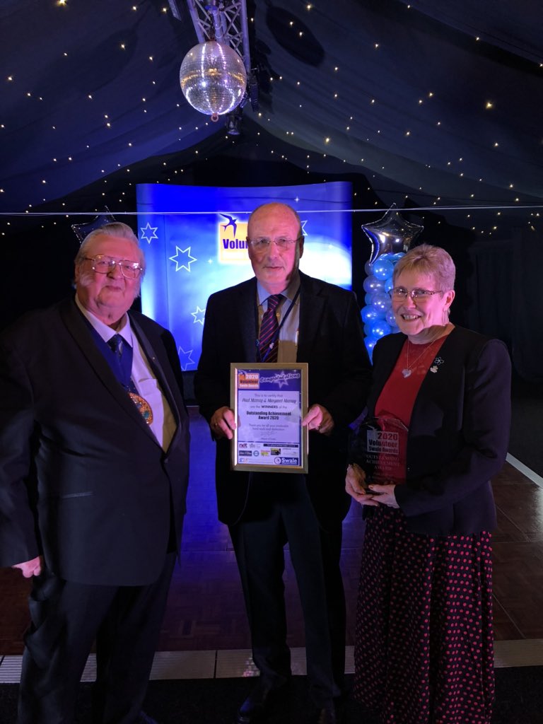 Well done Paul and Margaret Murray for winning the Volunteer Swale Outstanding Achievement Award! #Congratulations #VSA20