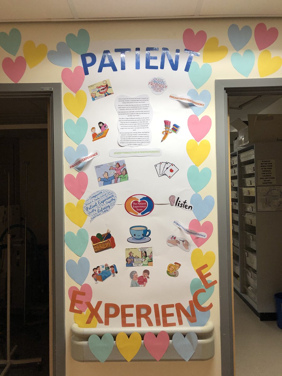 crystalcoe28's tweet photo. Patient Experience is everything to us on Ward 307! We want our patients to know that we care, we’re compassionate & we want to make their hospital stay the best it can be! It’s all about the journey..@UHDBTrust #PatientExperience #Ward307experience #Wecare #PatientTime 🏥 https://t.co/UKuMjOLC0L