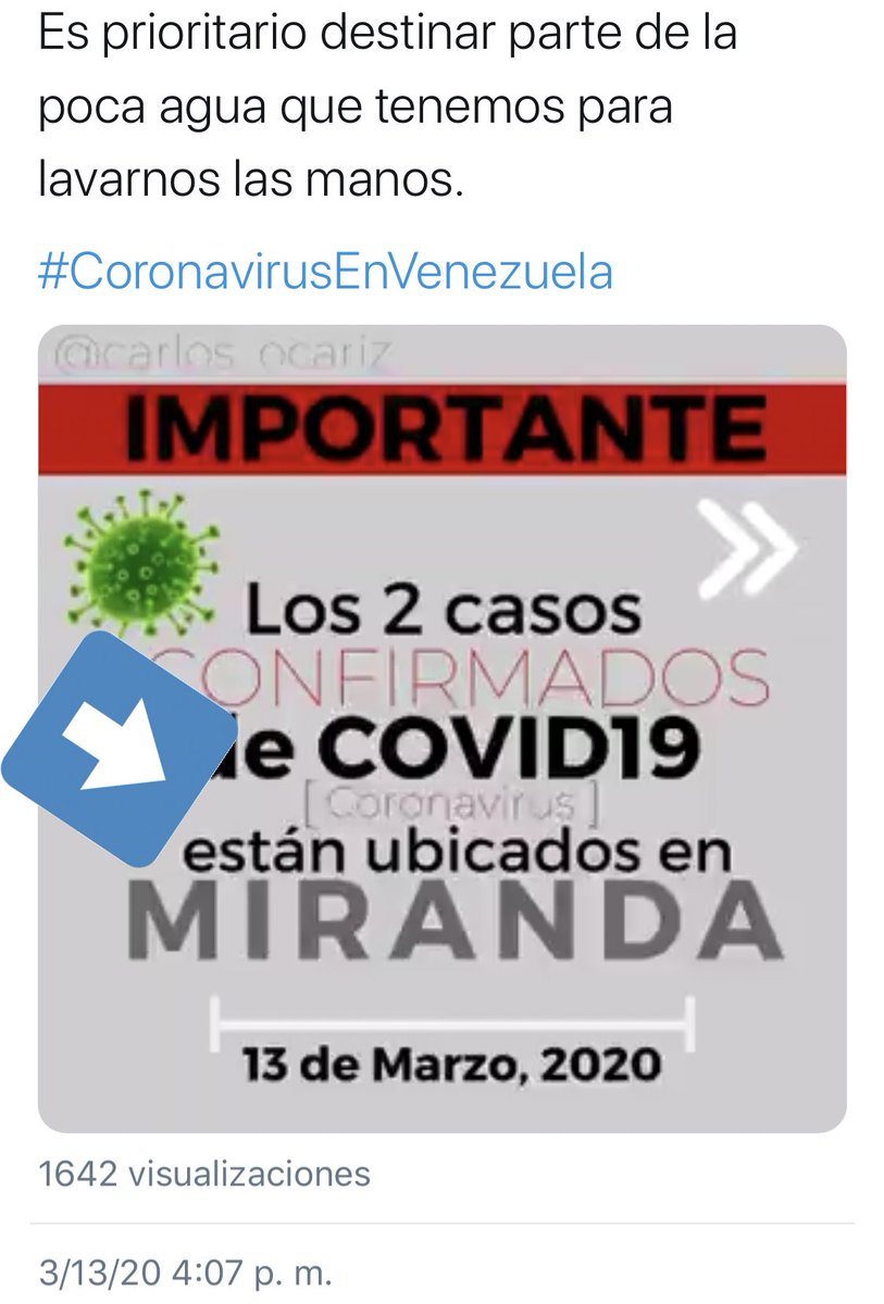 Cuando se habla de la bajeza de politizar asuntos de salud mundial precisamente nos referimos a esto. Cada clip de este gif tiene una intención política y no la de ayudar y prevenir. Ocariz,conoces el pesar de la enfermedad,no manipules con esto,demuestra altura y corazón