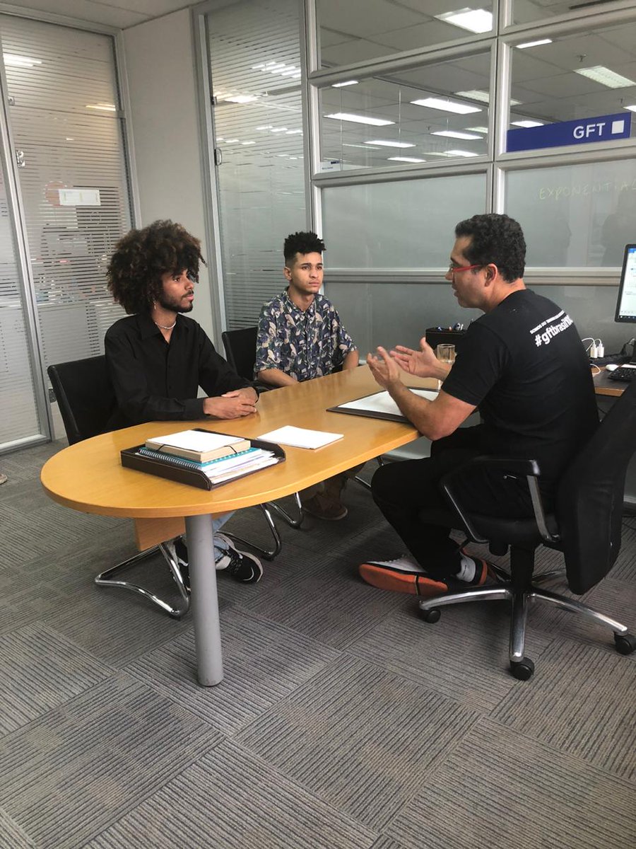 marcoalexsantos's tweet photo. @gft_br e #TechMe da @Brasscom: gravei esta semana um vídeo com dois jovens sobre as oportunidades e desafios do mercado de TI, em uma troca de experiências bem bacana. O conteúdo desta entrevista será divulgado no início do mês de maio!! #TechMe #GFT #jovensemTI https://t.co/XM6naifiT8