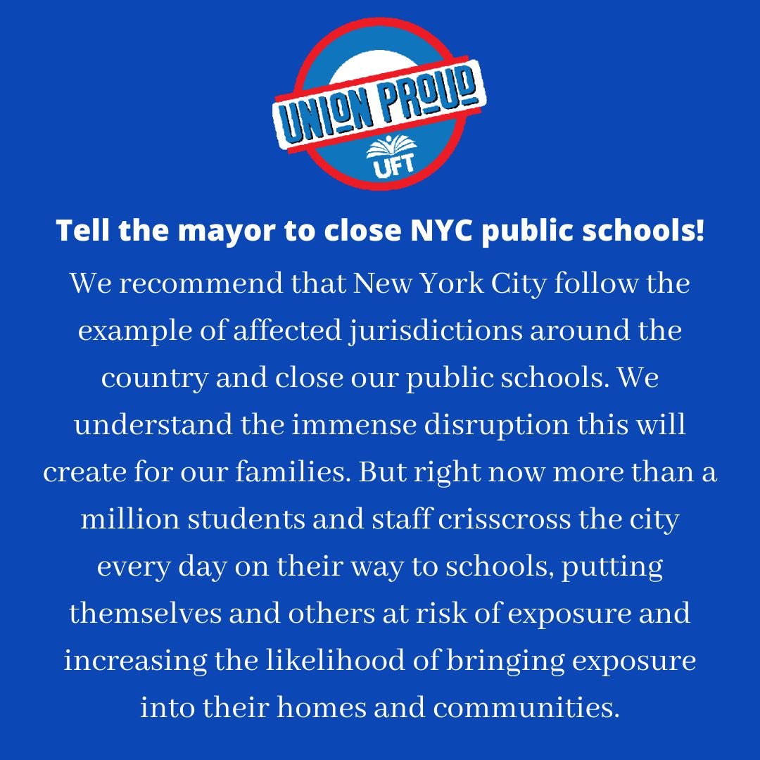 isindIcic's tweet image. Please retweet and pass the message along to  @NYCMayor #CLOSENYCPUBLICSCHOOLS