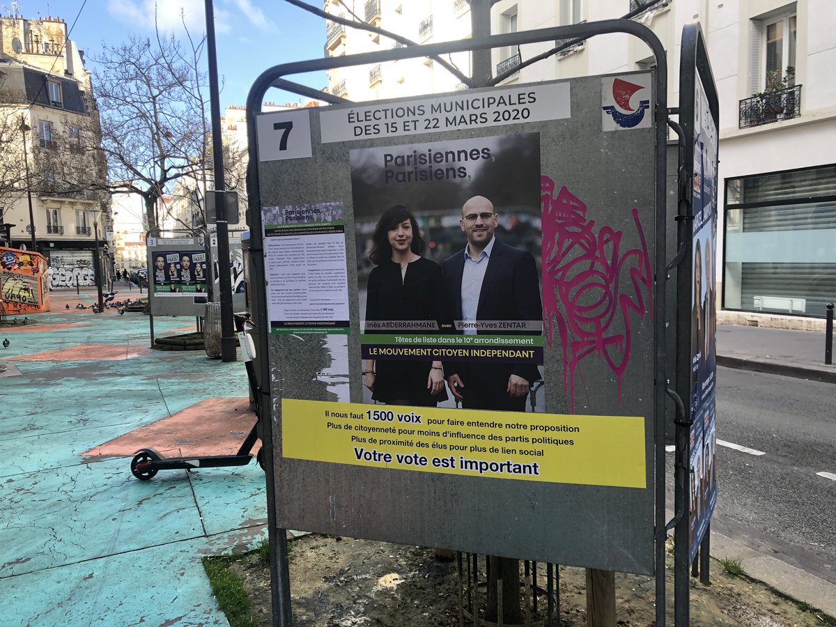PYZentar's tweet photo. Chers amis, la campagne officielle se termine. Le plus dur reste à faire, transformer la sympathie qui nous entoure en votes. RDV dimanche pour que nous puissions constituer un groupe libre et indépendant au service d’une ville plus heureuse et plus juste @Parisien_nesNew https://t.co/SfGw6XOLSw