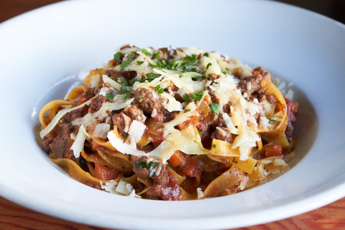 Fettuccine w/ beef &amp; pork bolognese, tomatoes, red wine, rosemary and parmesan!
.
.
.
.
.
#corsoberkeley #italianfood #Tuscany #Florentine #italianwinelist #housemadecocktails #housemadepasta #salumi #housemadesalumi #berkeleyrestaurants