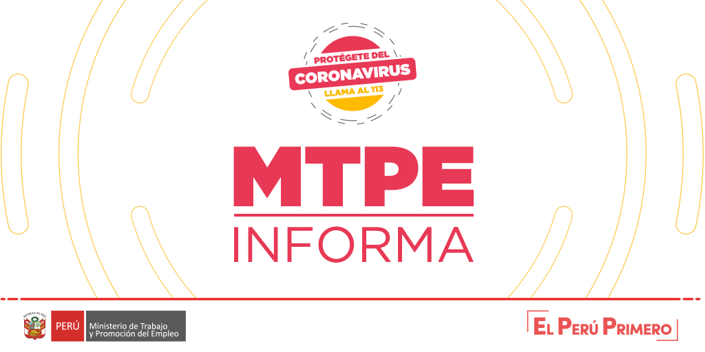 ¡Atención!
Todo trabajador con diagnóstico confirmado de #COVID19 deberá ausentarse del centro de labores y hará uso de la licencia médica respectiva. En ningún caso, resultará afectado en el pago de sus remuneraciones durante el período de la enfermedad.
#PerúEstáEnNuestrasManos